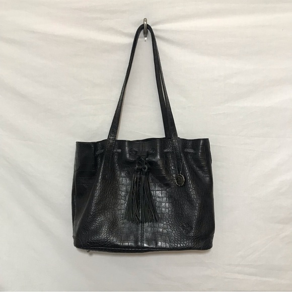 SOLD Patricia Nash Black Leather Witney Tote Handbag Purse LIKE NEW Condition - Picture 2 of 16